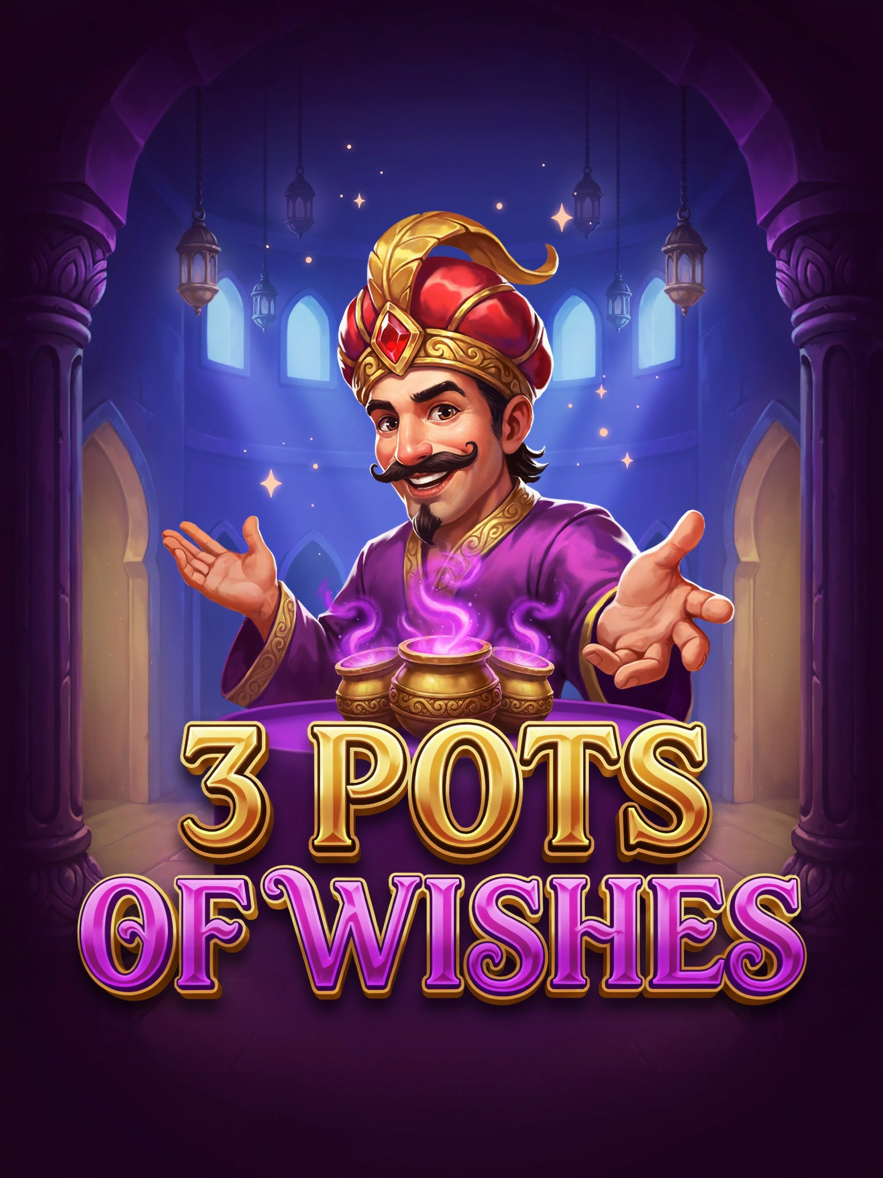 Artwork from the 3 Pots of Wishes pokie
